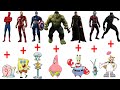 GABUNGAN SUPER KEREN spongebob dan teman menjadi avengers marvel