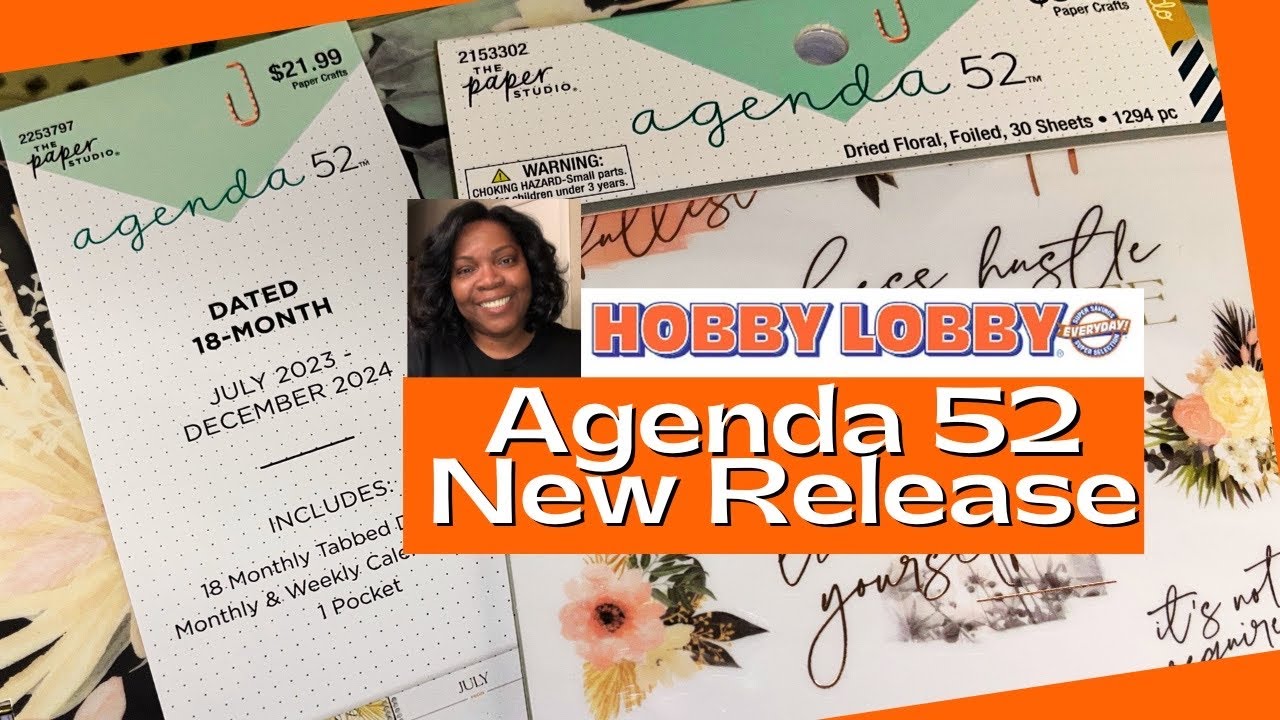 The latest Agenda 52 planners, now available at Hobby Lobby @YoYoFinds 