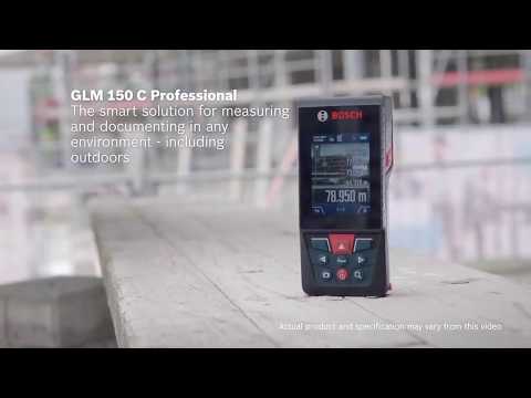 Bosch Glm 150c 150m Laser Distance Meter With Camera Zoom And