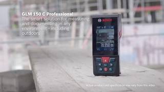 Bosch GLM150 C Pro Distance Meter Laser Measure Bluetooth IP54 Sloping Gauge 