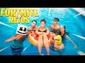 FORTNITE VACACIONES + RETOS EN LA PISCINA