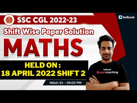 SSC CGL Previous Year Solved Paper Maths All Shift | SSC CGL Maths Solved Paper 2022 | By Nitish Sir