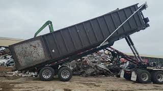 Ace ART-60-34 Roll Off Trailer Unloading Contents