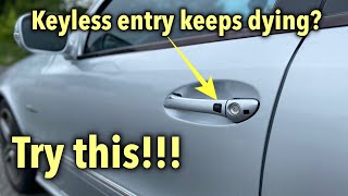 How To Prevent Mercedes Keyless Entry From Dying