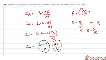 To establish an instantaneous displacement current of `2A` in the space between two parallel plates