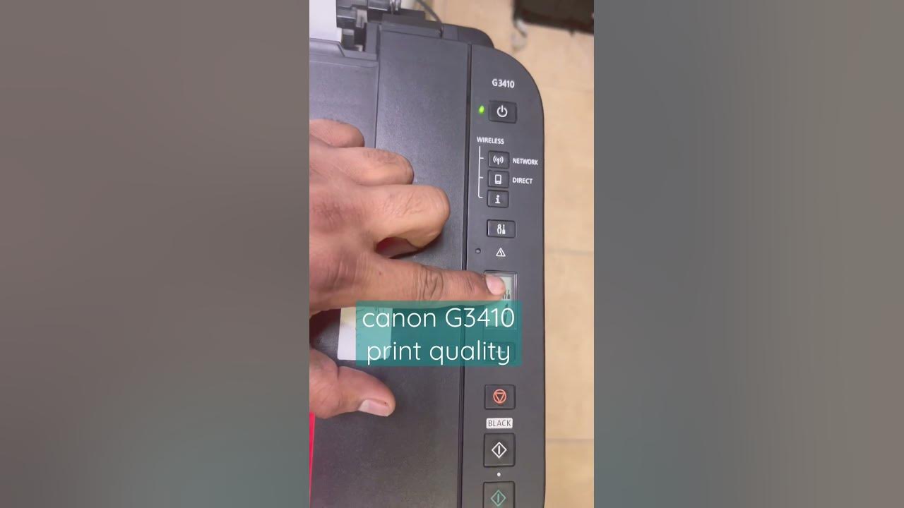 Canon G3410 Printer Improve Print Quality #youtubeshorts #viral - YouTube