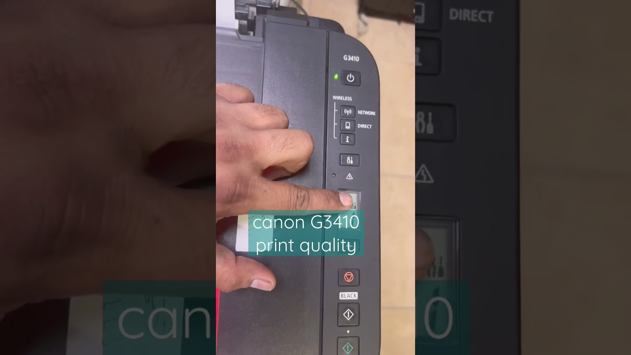 Canon G3410 Printer Improve Print Quality #youtubeshorts #viral - YouTube