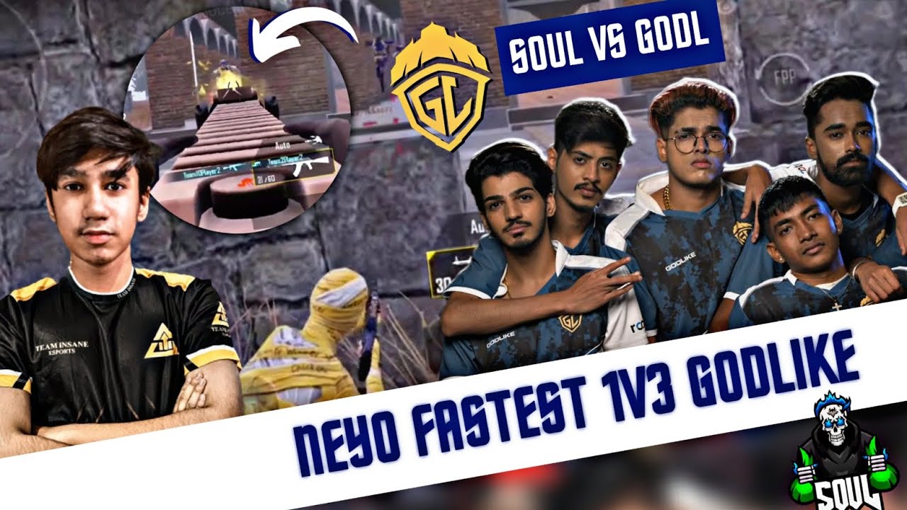SouL Vs GodLike Drop Clash 🔥 - Neyo fastest 1v3 😱 - YouTube
