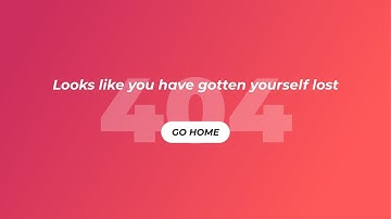 Modern Animated 404 Page in HTML & CSS