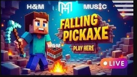 Minecraft 😱 falling pickaxe live | falling pickaxe chat control #short #minecraftlive