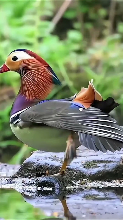 Mandarin Duck – A Living Jewel | Jungle Life #junglelife #animals #junglewildlife