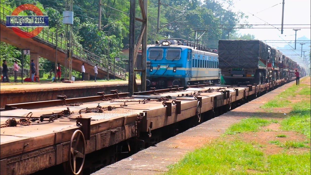 Sangmeshwar Railway Station 22660 YNRKKCVL SF EXP YNRK KCVL [Electric Loco Goods] Konkan