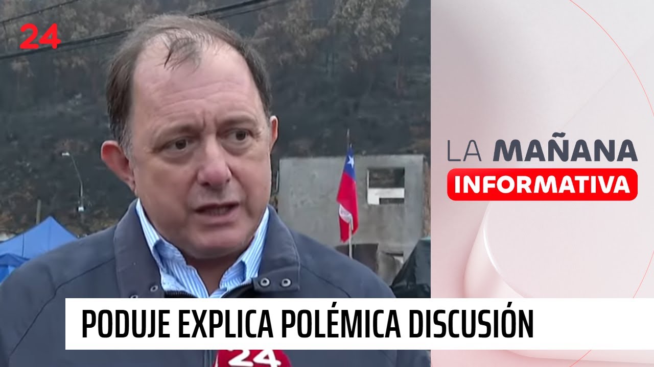 Poduje explica impasse con asistente en seminario por reconstrucción | 24 Horas TVN Chile