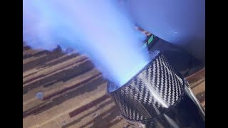 Kawasaki Ninja ZX6R cat delete and M4 StreetSlayer install. BIG FLAMES(baffle in/out)