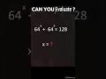 X= ? A Nice Exponential Equation #maths