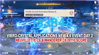 Vibro-Crystal Applications New 4.6 Event Day 2 - Neuvillette C6 &amp; Wanderer C6 29110 Score