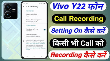 Vivo Y22 Call Recording Setting On Kaise Kare ।। How To Auto Call Recording Setting On Vivo Y22