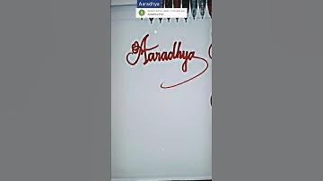 stylish name | Aaradhya | sk cursive art | how to make a stylish name | stylish signature