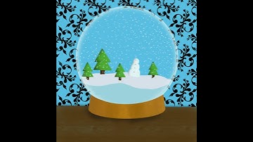 Procreate snow globe time lapse