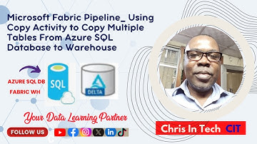 MS Fabric Pipeline _Using Copy Activity to Copy Multiple Tables from Azure SQL DB to Warehouse