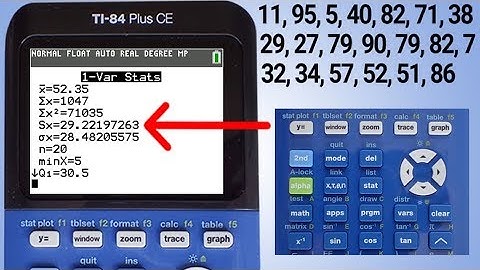 TI84 Plus CE Range, Variance and Standard Deviation