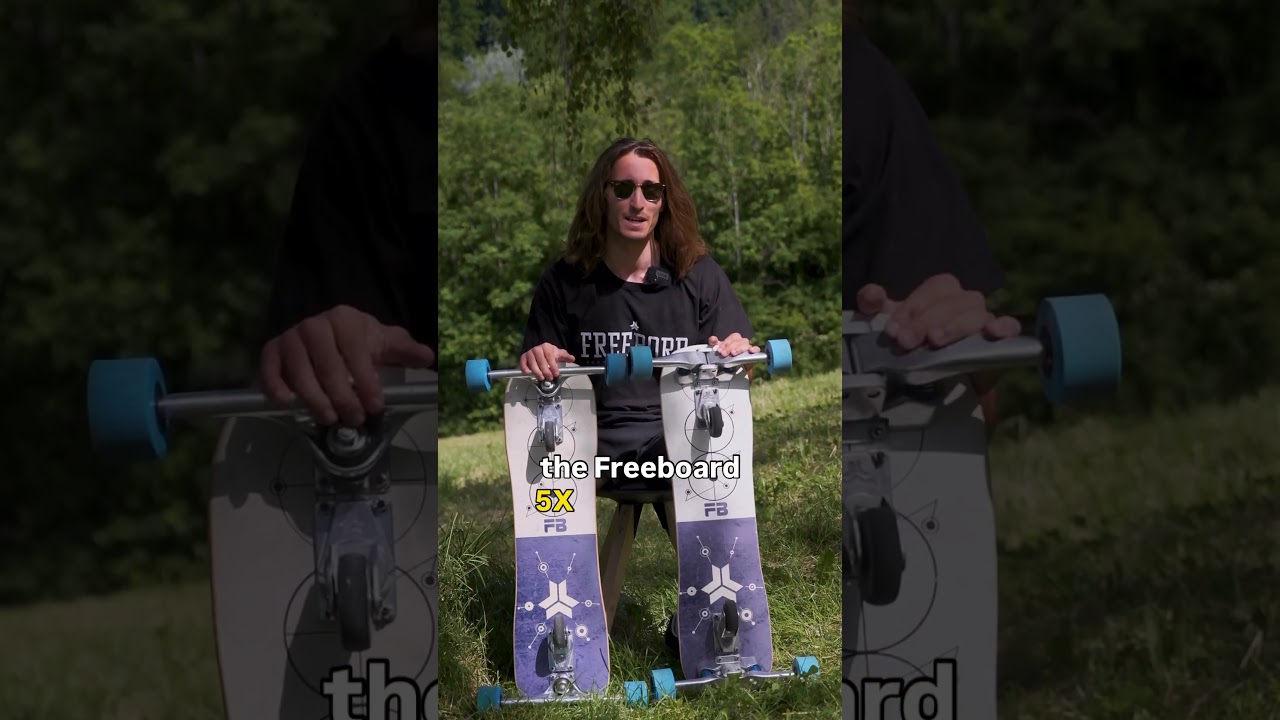 the difference between the freebord 5 and 5x #skateboard #freebord