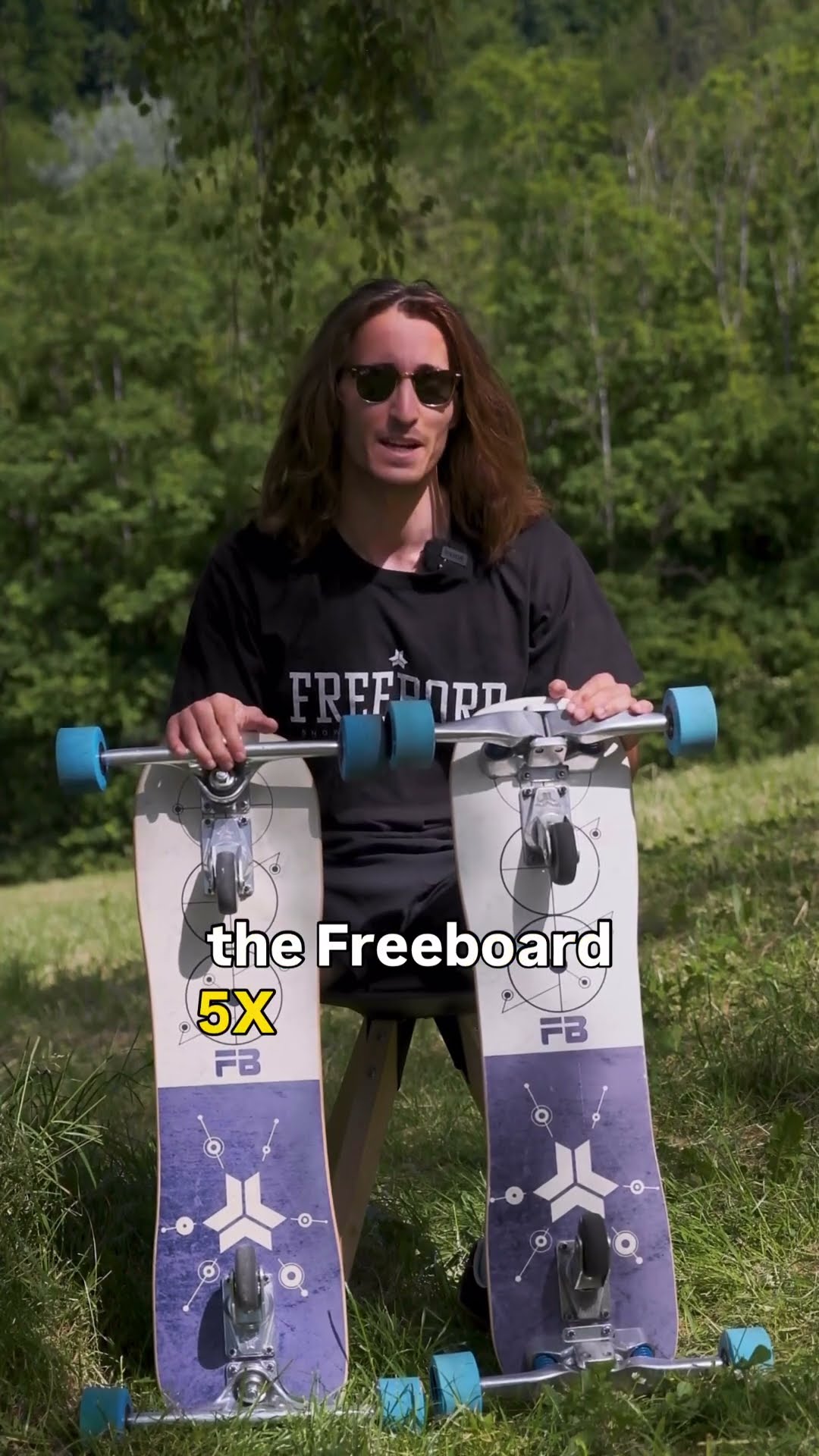 the difference between the freebord 5 and 5x #skateboard #freebord