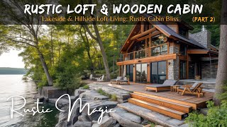 Loft Lifestyle: Rustic Cabin Living Ideas with Wooden Elegance on the Hillside & Lakeside
