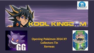 Kool Kingdom - Opening a NEW Pokemon XY Tin! Xerneas!