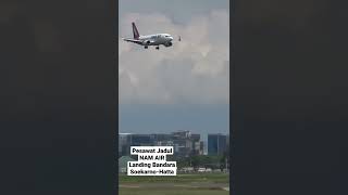 Pesawat Jadul NAM AIR Landing Bandara SOekarno Hatta Jakarta