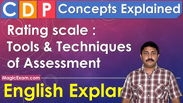Rating scale - Tools & Techniques of Assessment CDP Concepts English Explanation