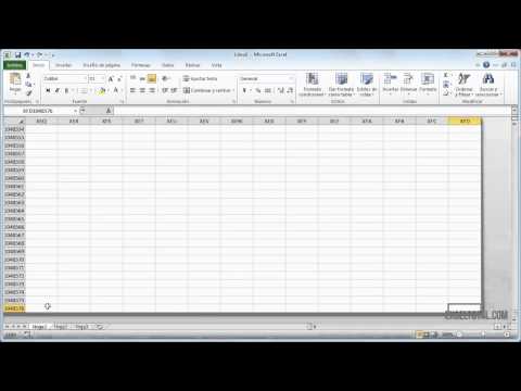Video: ¿Cuántas filas y columnas en MS Excel?