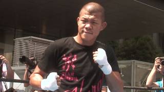 亀田興毅 サプライズ公開スパーリング　白昼にガツンと魅せた？！