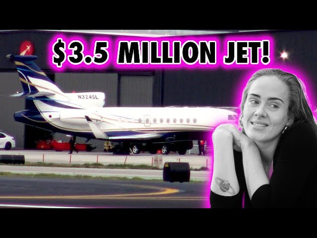 Adele Returns To LA In A Swanky $3.5M Falcon 900 Private Jet