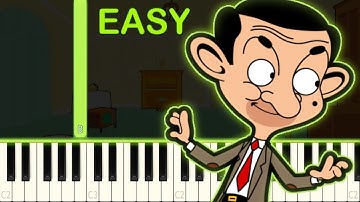 MR BEAN THE ANIMATED SERIES - EASY Piano Tutorial