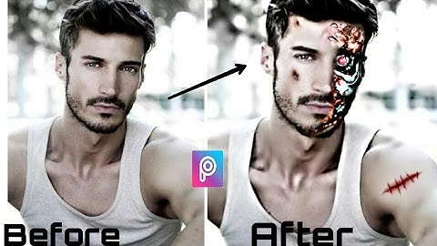 How to Make Face Like Terminator || Picsart Editing Tutorials