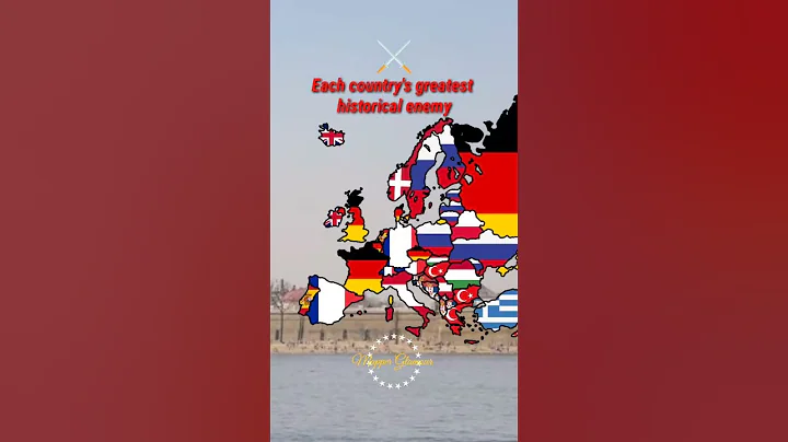 The greatest historical enemy of each European country #mapping #geography #geopolitics #history