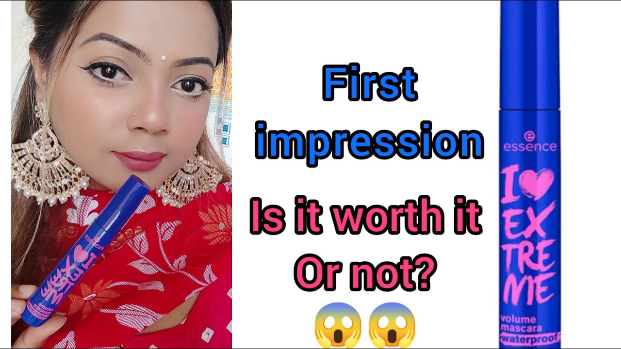 Essence I love extreme mascara Review 2023/First Impression makeup 