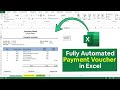 How to Prepare Automatic Payment Voucher in Excel (2026 Version) l Learn Accounting Pro Studio 