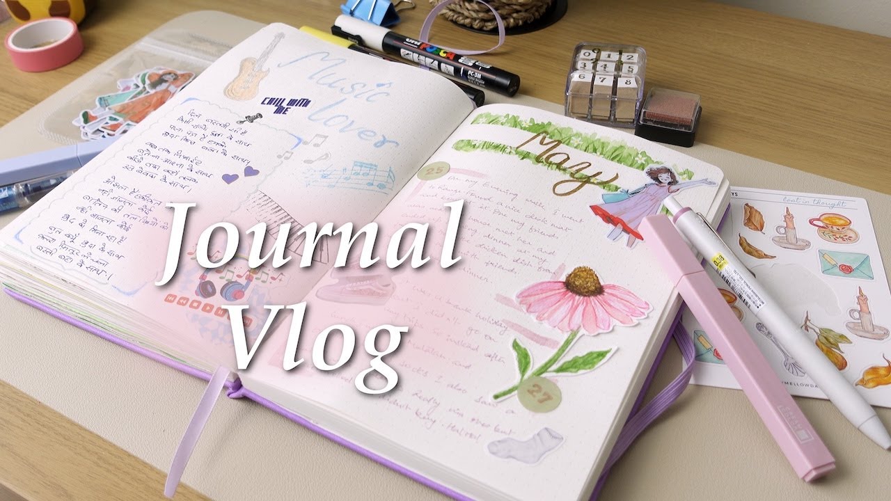 Vlog Journal A Music lover's daily life Journal Vlog | ASMR | w/ subs - YouTube