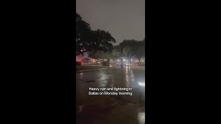 Heavy Rain In Downtown Dallas