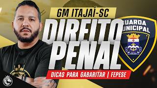 🔴GM ITAJAÍ-SC | DIREITO PENAL | GABARITANDO A FEPESE | SEMANA GRATUITA IMPLACÁVEL