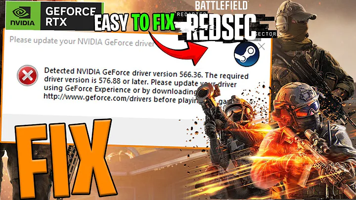 🔧 Battlefield REDSEC “Please Update NVIDIA GeForce Driver” Fix | Crash & Launch Solution (2025)