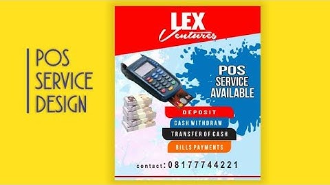 How to design a POS service flyer and banner
