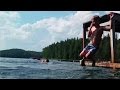 Swimming in Belarus blue lakes - summer fun for kids - Голубые озера Беларуси (Глубля)