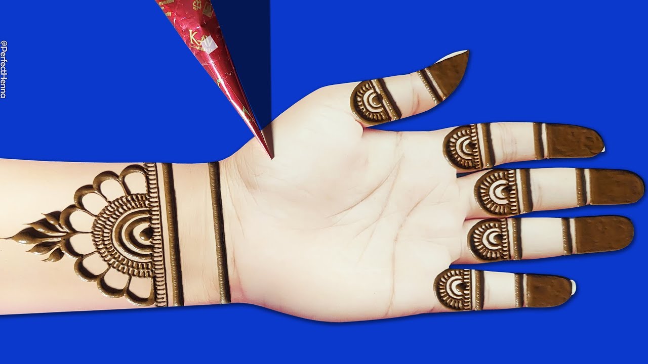 Very Easy Simple Mehndi design for Hand- Stylish Mehndi design- Mehandi ka design- Mehndi design