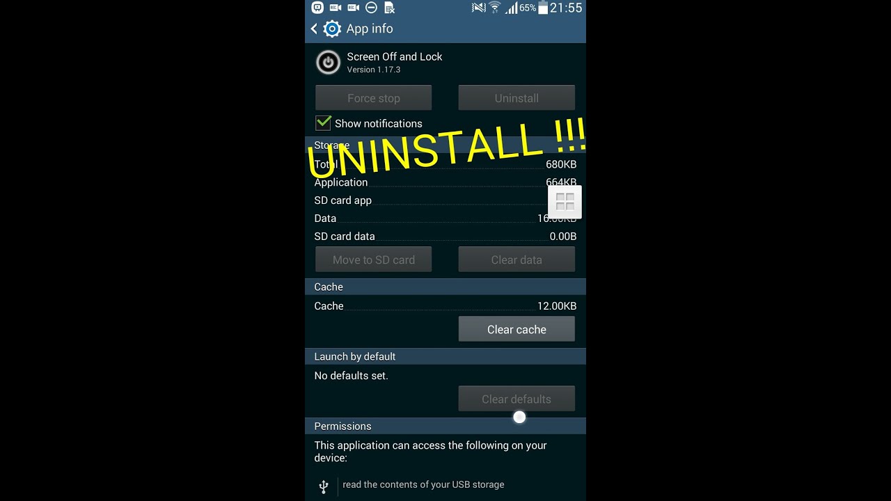 [Android Tips] How to uninstall some app that can't 