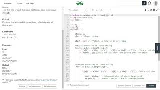 Special array reversal | Simple code solution in C++ | GeeksforGeeks