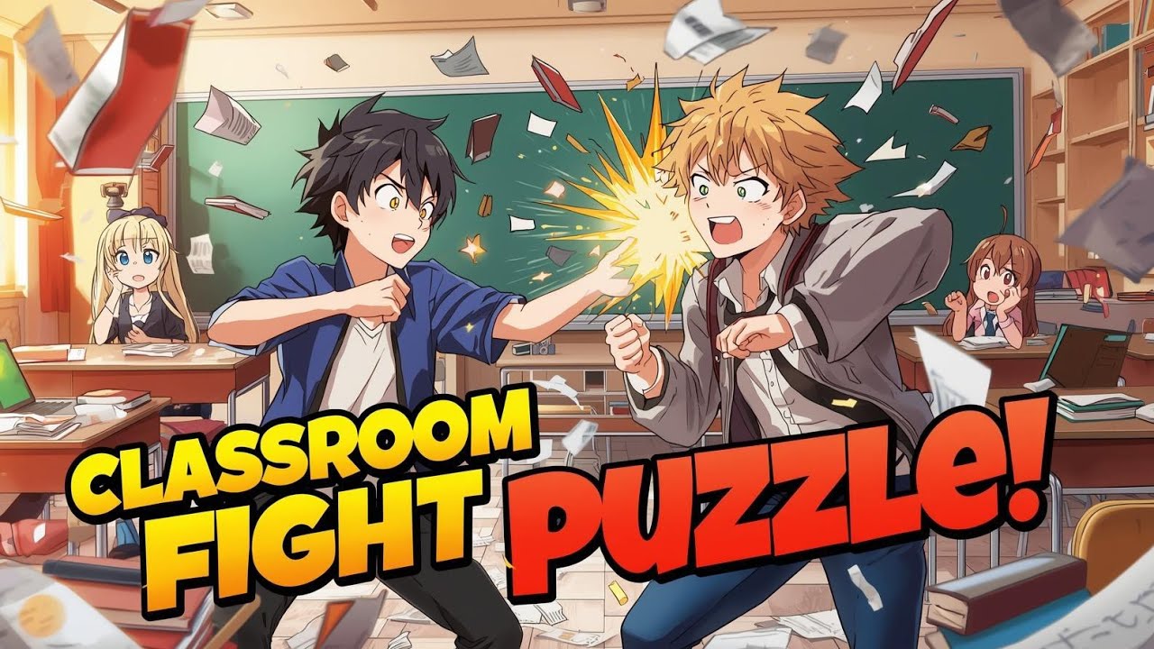 CLASSROOM PUZZLE FIGHT 😈 PUZZLE GAME LIVE 🔴 | #shortslive #puzzlegame #verticallive #classroomgame