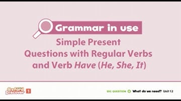 SIMPLE PRESENT QUESTIONS Oxford Discover 1 Unit 12 Grammar in Use